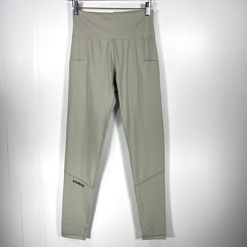 Virus Gray‎ Athletic Leggings Womens Medium